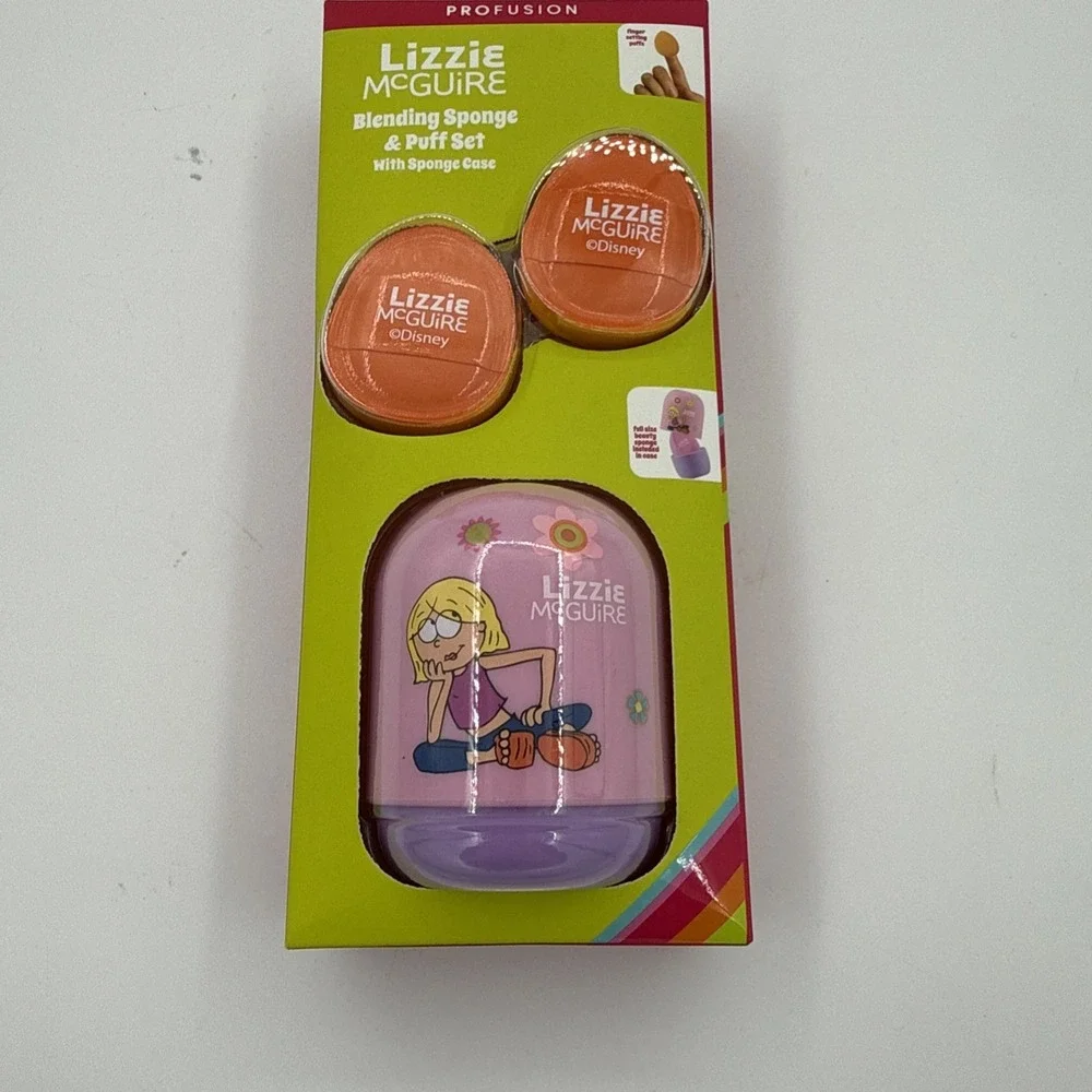 Y2K Lizzie McGuire Profusion Makeup Collection Blending Sponge & Puff Set Case